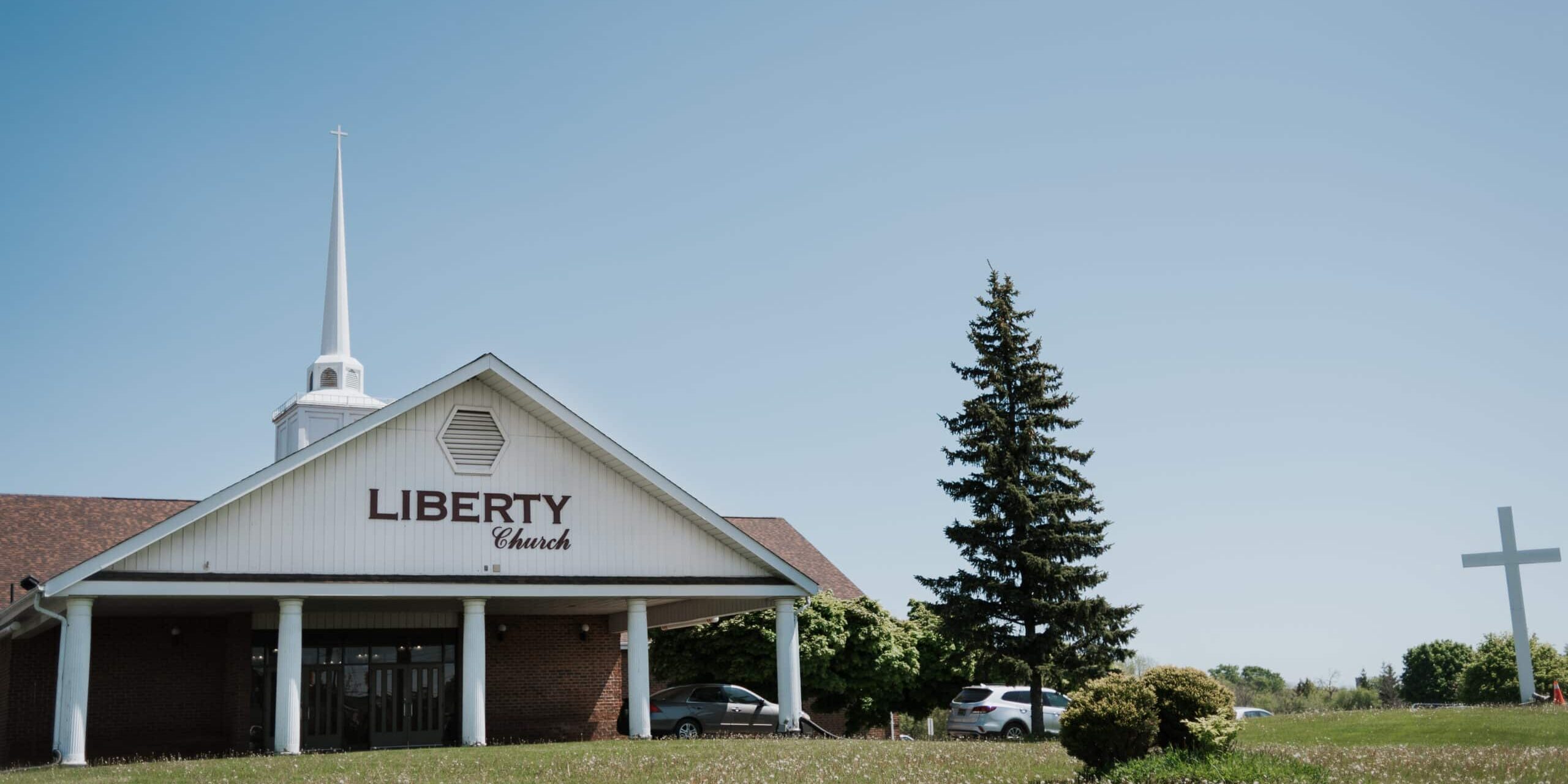 front of the building